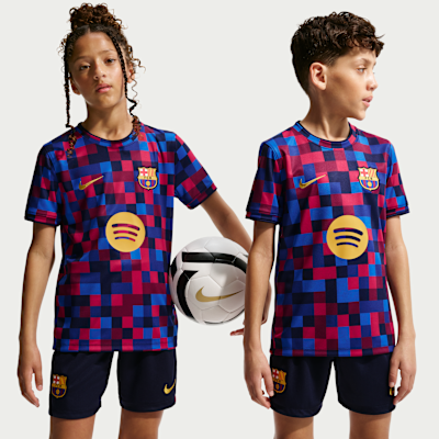 FC Barcelona Big Kids' Nike Dri-FIT Soccer Pre-Match Top. Nike.com